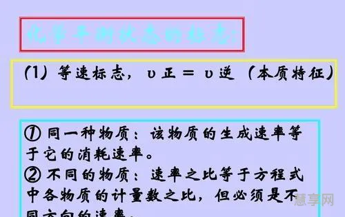 化学平衡的标志(化学平衡状态6个特征)