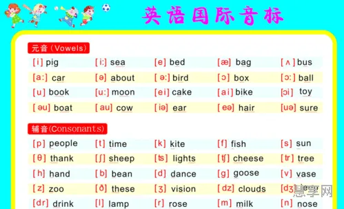 英语48个音标(四十八个音标图片)