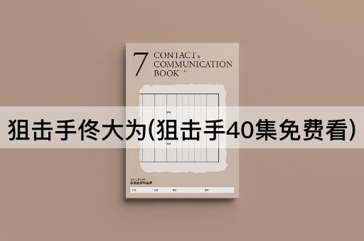 狙击手佟大为(狙击手40集免费看)