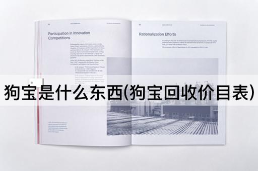 狗宝是什么东西(狗宝回收价目表)