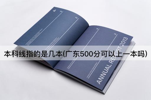 本科线指的是几本(广东500分可以上一本吗)