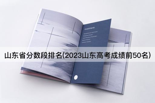 山东省分数段排名(2023山东高考成绩前50名)