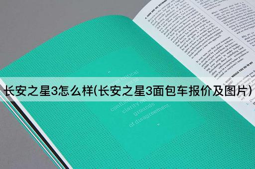 长安之星3怎么样(长安之星3面包车报价及图片)