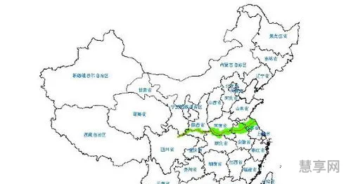 秦岭淮河一线(秦岭淮河位置示意图)