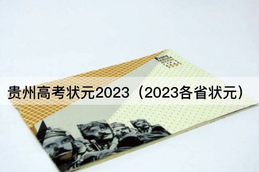 贵州*状元2023（2023各省状元）