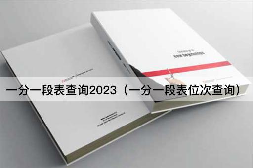 一分一段表查询2023（一分一段表位次查询）