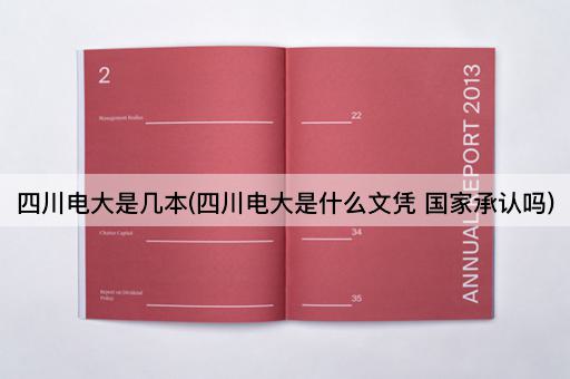 四川电大是几本(四川电大是什么文凭 国家承认吗)