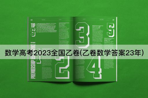 数学*2023全国乙卷(乙卷数学*23年)