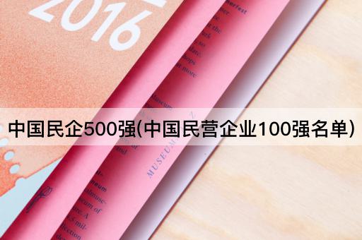 *民企500强(*民营企业100强名单)