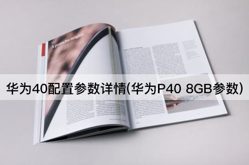 华为40配置参数详情(华为P40 8GB参数)