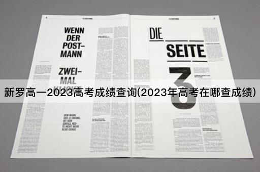 新罗高一2023*成绩查询(2023年*在哪查成绩)