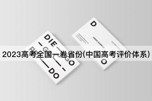 2023*全国一卷省份(**评价体系)