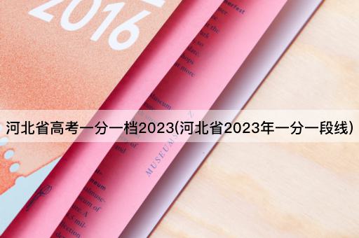 河北省高考一分一档2023(河北省2023年一分一段线)