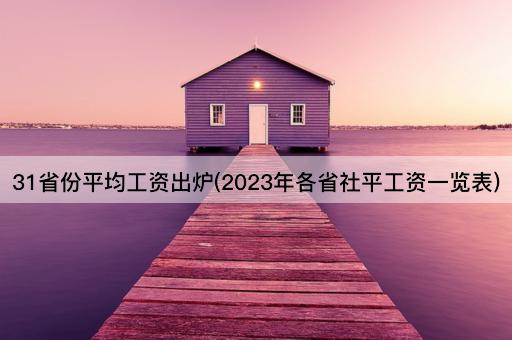 31省份平均工资出炉(2023年各省社平工资一览表)