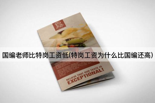 国编老师比特岗工资低(特岗工资为什么比国编还高)