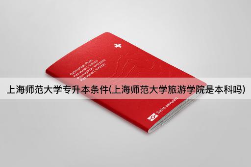 上海师范大学专升本条件(上海师范大学旅游学院是本科吗)