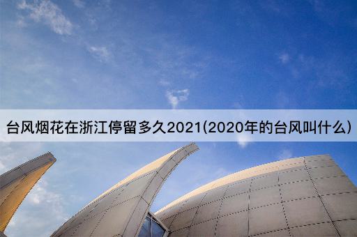 台风烟花在浙江停留多久2021(2020年的台风叫什么)