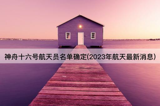 神舟十六号航天员名单确定(2023年航天最新消息)