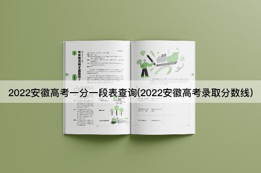 2022安徽高考一分一段表查询(2022安徽高考录取分数线)